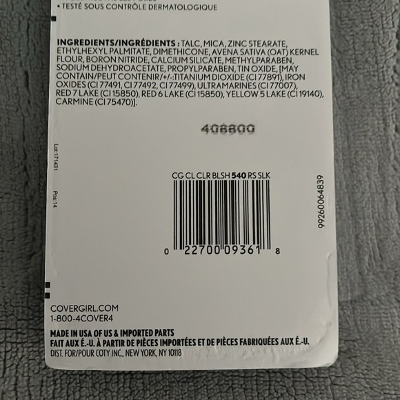 NWT Covergirl Blush 540 Rose Silk - Picture 6 of 6